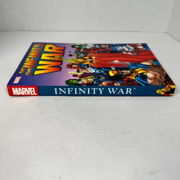 The Infinity War Jim Starlin 7th Printing 2018 Superheroes Marvel Comics PB Book - Picture 2 of 10